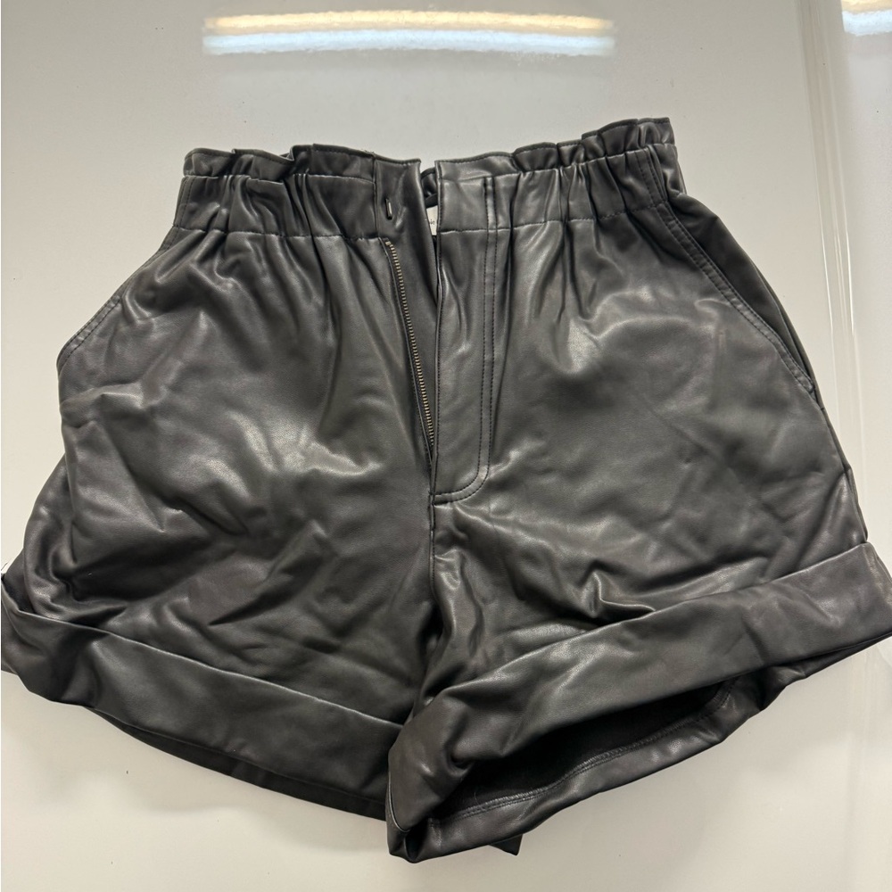 Abercrombie and Fitch leather shorts